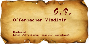 Offenbacher Vladimir névjegykártya